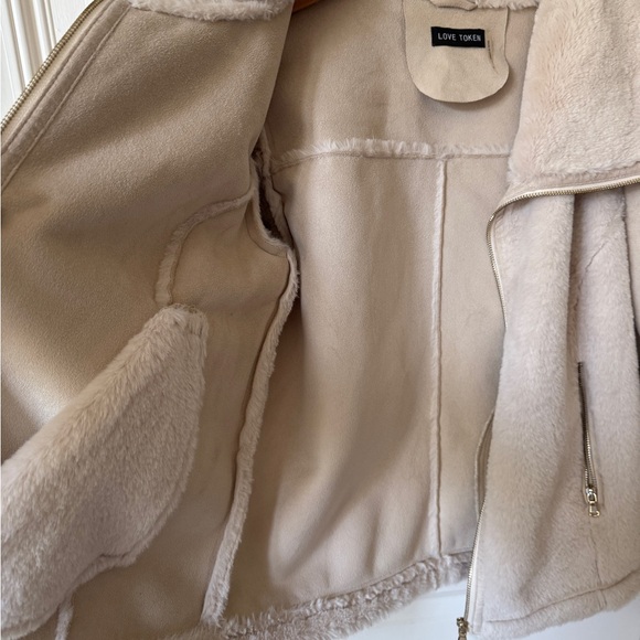Love Token Cream Teddy Jacket - Picture 3 of 4